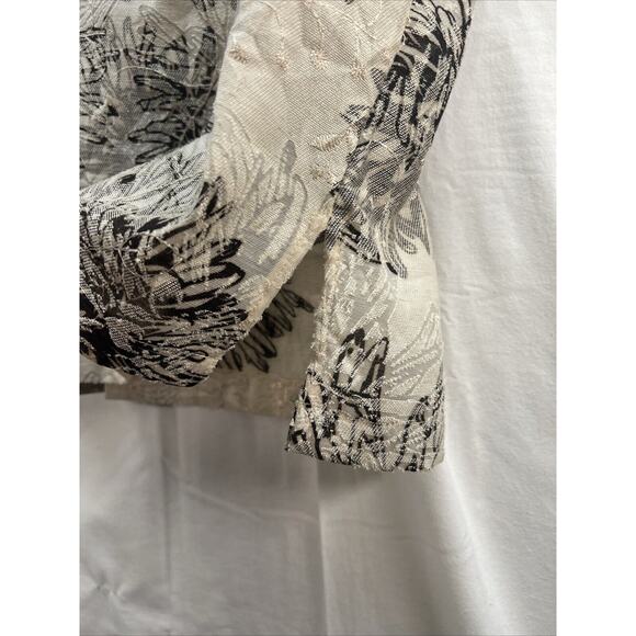 Coldwater Creek Floral Women's Button Down Collard Top Shirt Small Petite - Picture 6 of 9